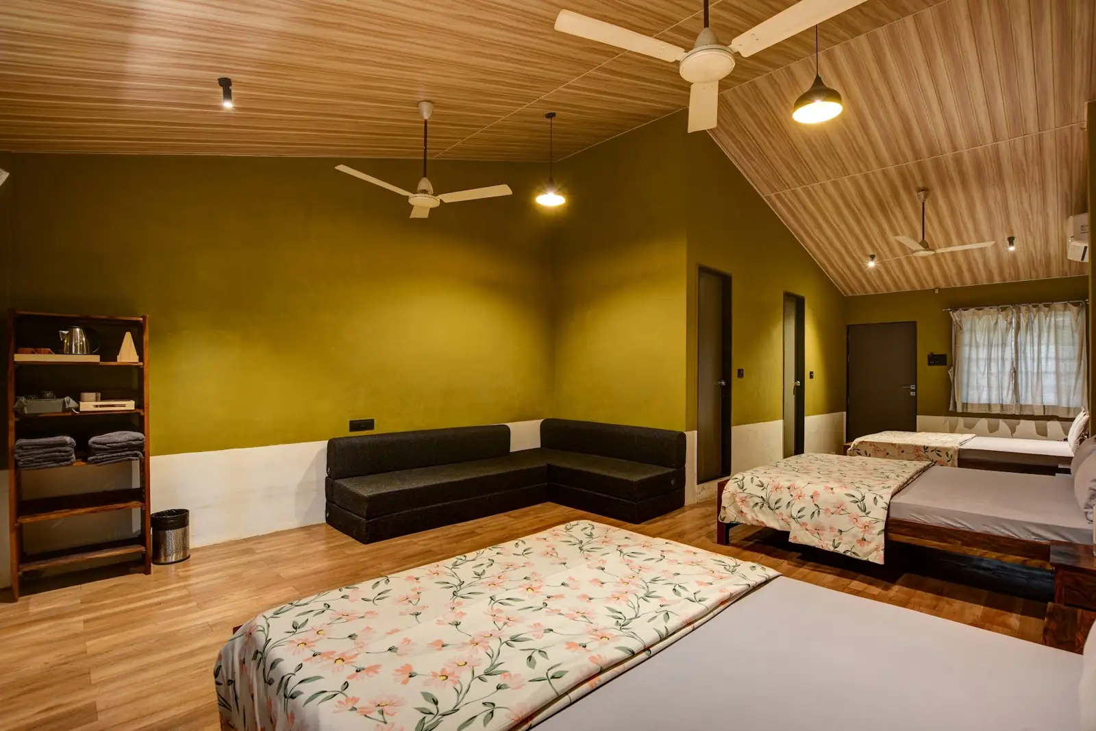 Family Room with sofa and beds